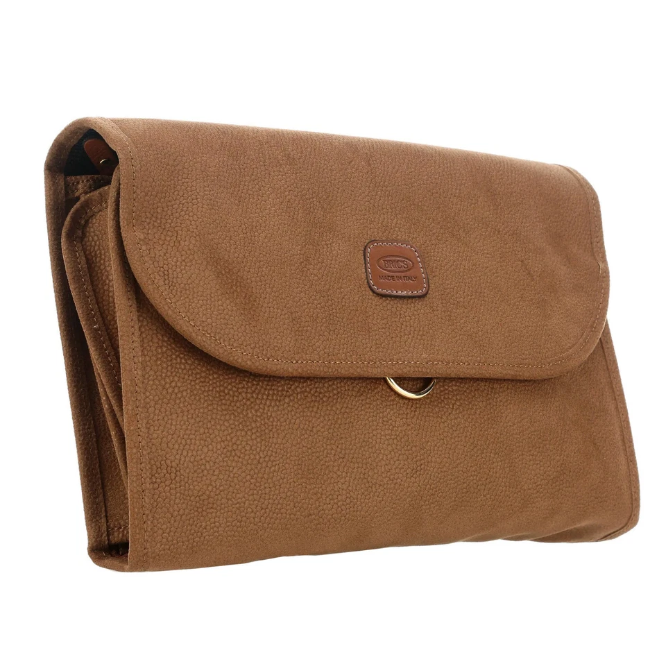 BRIC'S LIFE Necessaire tri-fold traveler toiletry bag purse beauty-case ocher L - Image 2 of 4