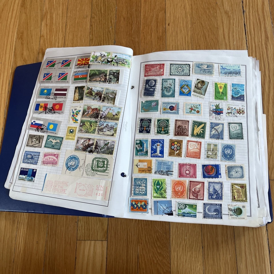 UN United Nations NY,Geneva,Vienna Statesman Full Stock Album Collection - Image 2 of 4