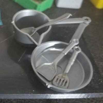 #ad RC 1 10 Scale Camping Pots Pans Frying Utensils Kitchen Rock Crawler Accessory $6.82