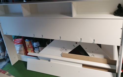 Children's White Mid Sleeper bed. Parisot Kurt1 Vgc,approx 2yrs old. Bargain - Picture 6 of 7