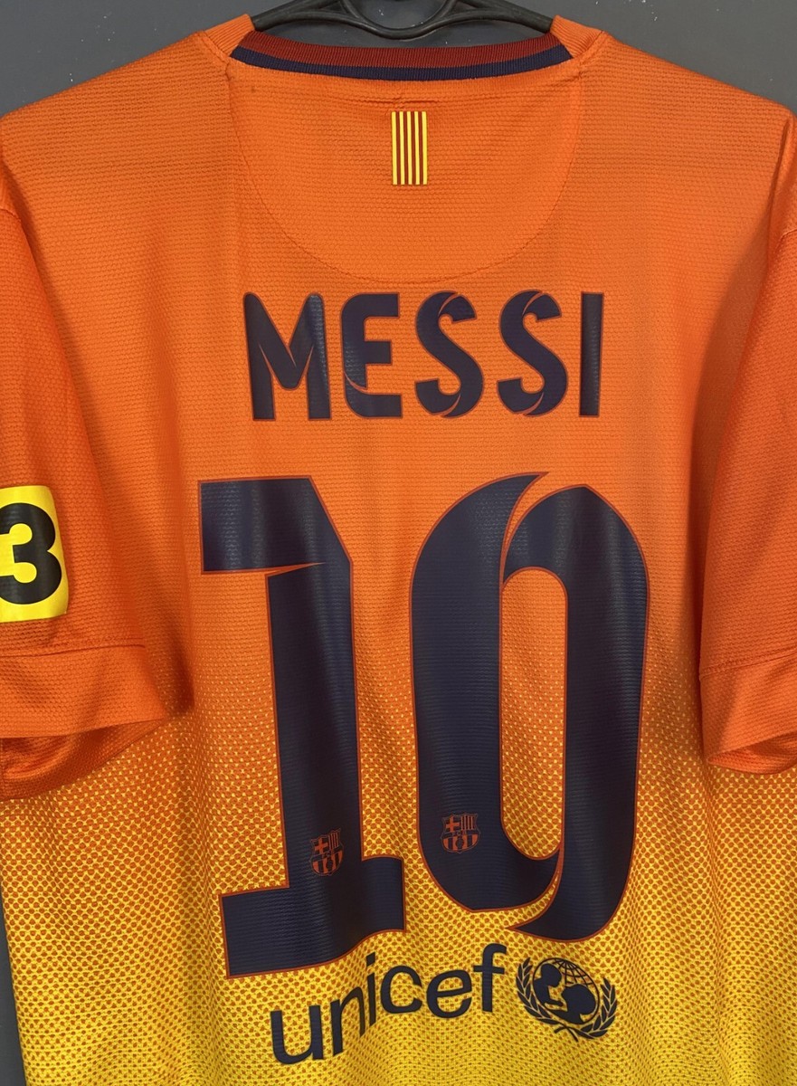 MEN FC BARCELONA 2012/2013 LEO MESSI 10 AWAY SOCCER FOOTBALL SHIRT
