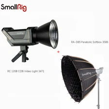 SmallRig RC 120B Bi-color COB Video Light 3471+ RA-D85 Parabolic Softbox 3586
