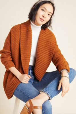 textured cardigan
