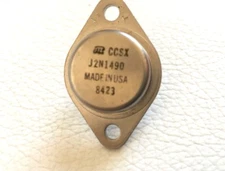 10 Pieces | 2N1490 JAN NPN Power Transistor TO-3 Case