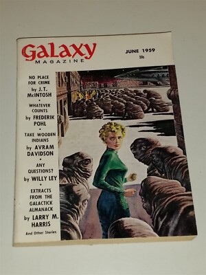 GALAXY SCIENCE MAGAZINE JUNE 1959 SCI-FI PULP