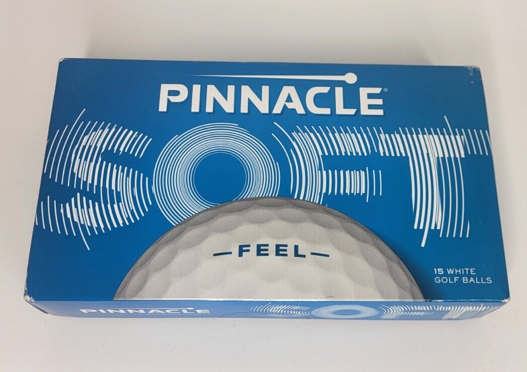 NEW Pinnacle Soft Feel Golf Balls 15 Pack / White