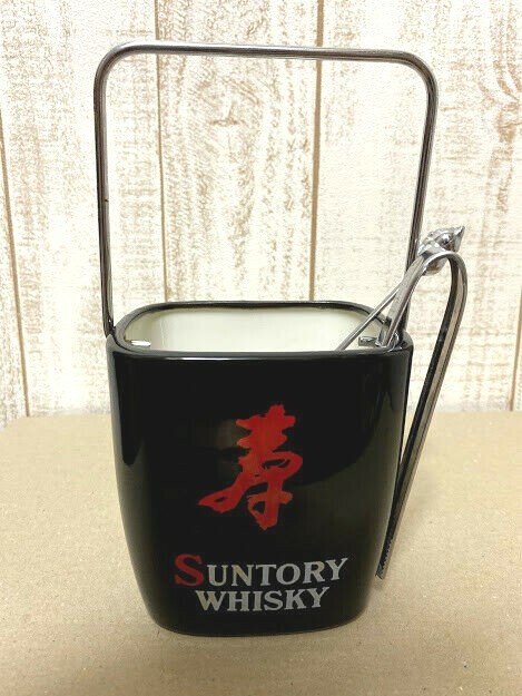 80s Vintage Suntory whisky Ice bucket Crazy Rare 寿 Ver