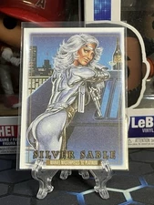 2024 SkyBox Marvel Masterpieces 92 Platinum Silver Sable #81 Canvas