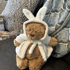 Jellycat Bartholomew Bear Bathrobe Authentic W/ Dust Bag BARM2BR