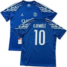 2024/25 PSG Fourth Jersey #10 O. Dembele Large Jordan Paris Saint-Germain 4th