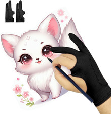 Breathable Drawing Glove, Digital Art Glove for Graphic Tablet, 3-Layer Palm Rej