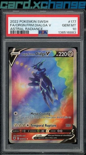 2022 Pokemon SWSH Astral Radiance 177 Origin Forme Dialga V FA PSA 10 Gem Mint