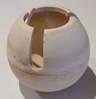 Used, Unbranded, Globe-shaped, Unglazed, Ceramic Incense Burner, 4 inches — photo 1
