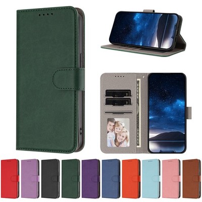 Color Leather Wallet Phone Case For Oppo A5 A33 A35 A36 A38 A60 A40 A17 Find X9