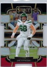 2023 Panini Select #78 Joe Tippmann Black and Red Prizms Die Cuts