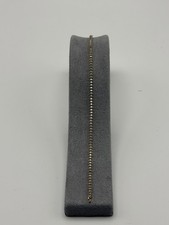 Echtgold 585 Tennis Armband 14 Karat Gold Zirkonia Steine
