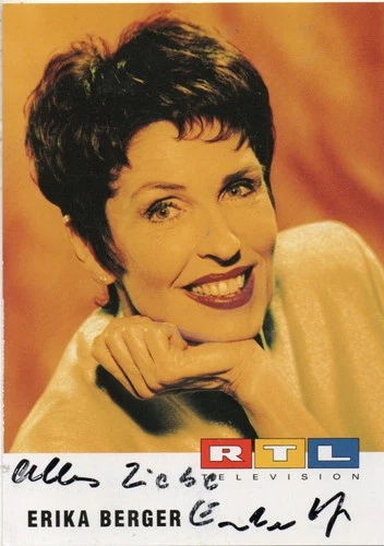 Erika Berger (1939-2016) - an opportunity for love -, signed RTL-AK