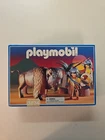 Playmobil 3874 Native American with Buffalo Bison Vintage Blue Box NEW Sealed