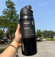 Owala 32oz Insulated Stainless Steel FreeSip Water Bottle Leak Proof Black 2026