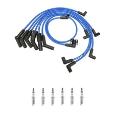 NGK Wire Set & 6 Iridium IX Spark Plugs Kit for Bronco II Ranger 2.8 2.9 V6 OHV