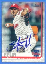 ZACH EFLIN Signed/Autographed 2019 Topps Card #455 Phillies w/COA