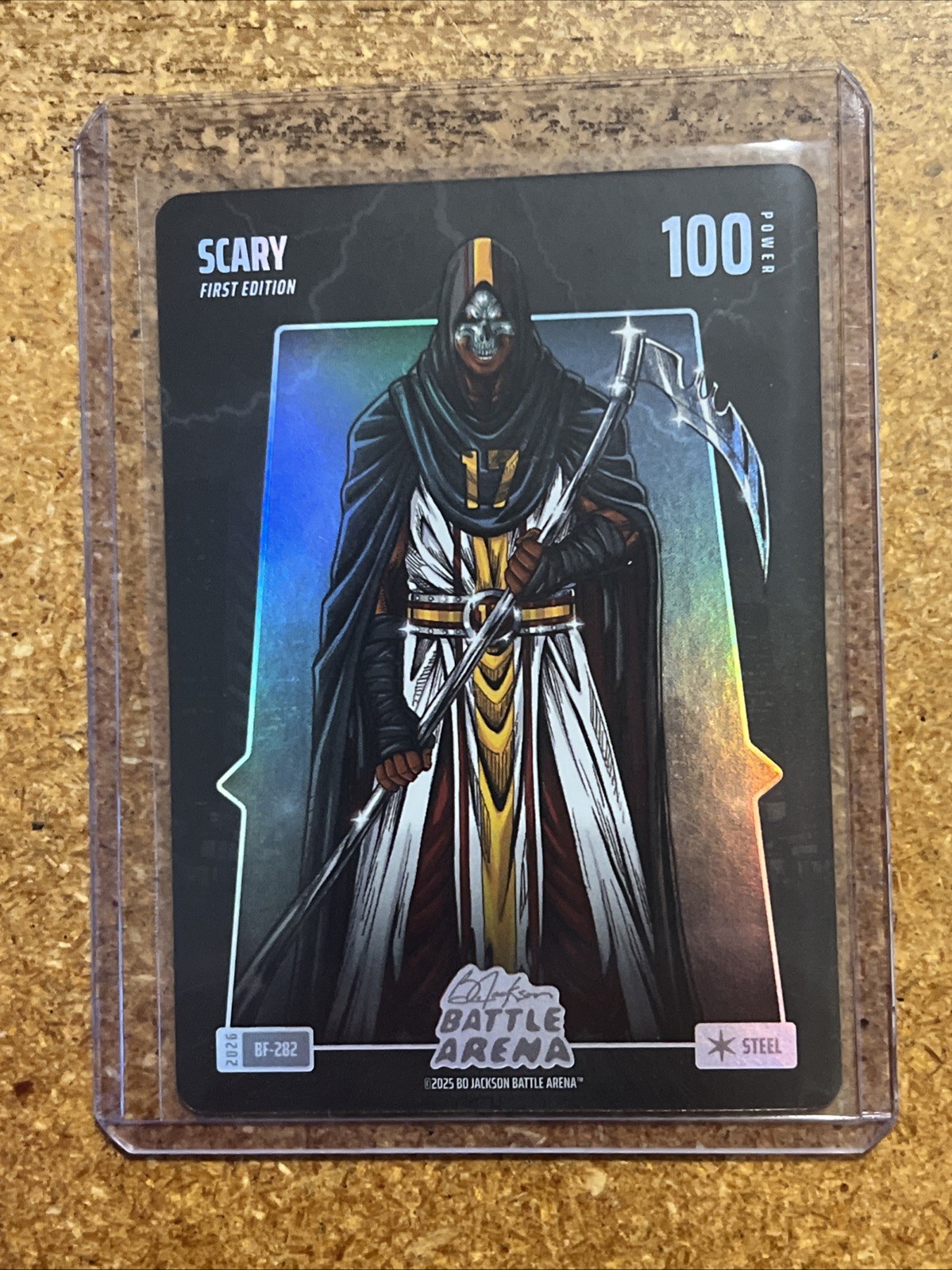 2026 Bo Jackson Battle Arena Battlefoil Steel # BF-282 SCARY Terry McLaurin