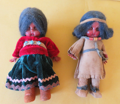 Vtg Carlson Sleepy Eye Native American Indian Girl Doll by 