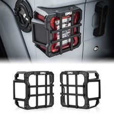 Aluminum Tail Light Cover Protectors for 2018 Jeep Wrangler JL