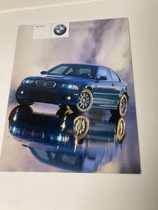 BMW 2001 M3 E46 Original Sales Brochure Catalog Performance Car Advertising