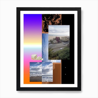 Film Collage 2 Costal Kunstdruck gerahmt Wandbild Poster Leinwanddruck Bild