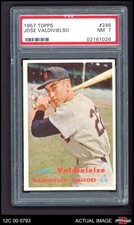 1957 Topps #246 Jose Valdivielso Senators PSA 7 - NM
