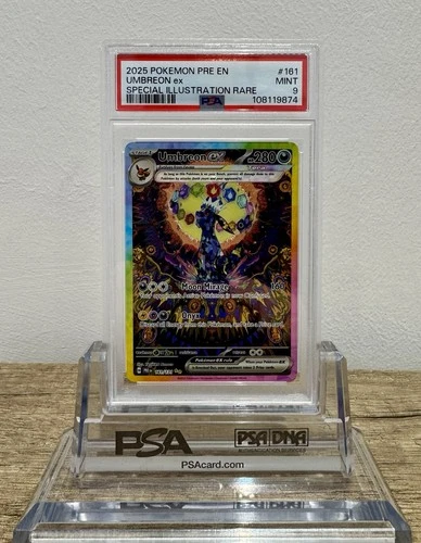 Umbreon EX Prismatic Evolutions Holo Card 161/131 Pokemon PSA