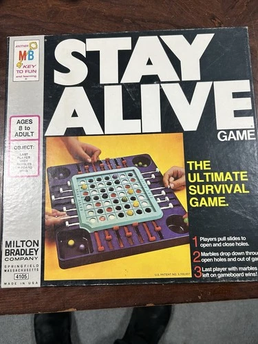 Vintage 1971 Milton Bradley "Stay Alive" Board Game