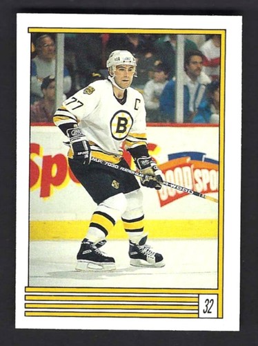 Ray Bourque, Gerard Gallant #32 1989 O-Pee-Chee Sticker card