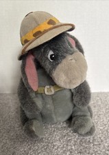 Vintage Walt Disney World Safari Eeyore Plush Stuffed Animal Kingdom 7  NWT
