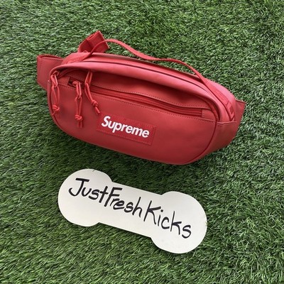 Supreme Leather Waist Bag (FW23) Red BRAND NEW AUTHENTIC | eBay