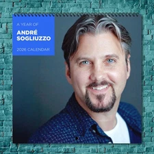 André Sogliuzzo 2026 Wall Calendar 12-Month Celebrity Photo Calendar