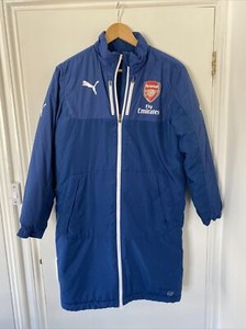 puma arsenal long bench jacket
