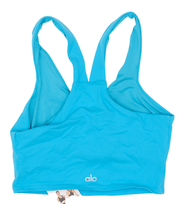 Alo Yoga Womens Bright Aqua Low-Impact Bra Tank Top Size S for
