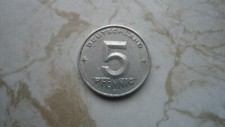DDR  5 Pfennig-M&uuml;nze 1950 A  1 St&uuml;ck