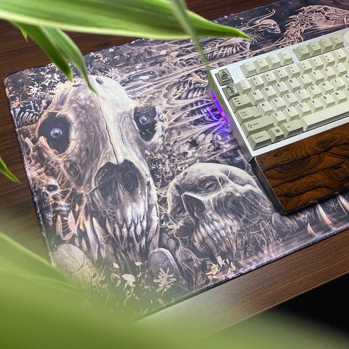 GothCaps Undead Horserider XL Gaming Deskmat 90x40 CM Limited Edition Godmachine - Picture 2 of 5