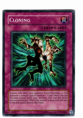Yugioh! MP Cloning - DLG1-EN095 - Super Rare - Unlimited Edition Moderately Play | eBay Yugioh! MP Cloning - DLG1-EN095 - Super Rare - Unlimited Edition Moderately Play | eBay