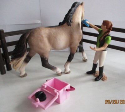 Schleich North America Andalusian Horse Care Set - Hand-Painted Figurine With Grooming Accessories - View #10
