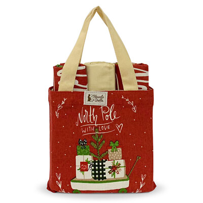 Weihnachtstücher und Tasche Set Stoffwolken Deko Geschenkidee Weihnachten 5736