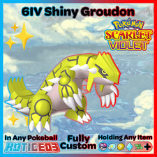 ✨Groudon Shiny 6IV Competitive EVs✨ Pokemon Scarlet & Violet 🚀Fast🚀
