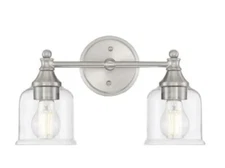 Park Harbor Hesby 2 Light 15" Wide Bathroom Vanity Light, Chrome (PHVL3162PC)