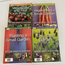 4 x RHS Simple Steps to Success Gardening Paperback Books Veg Small Easy Care