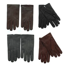 Coach Nappa Leather Gloves, Men's Winter Driving Gloves, Cashmere Lined 82863