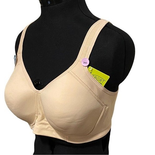 Vanity Fair Women Full Figure Wirefree Sport Bra Style 71500, Neutral, 36D, $50 - Picture 6 of 12