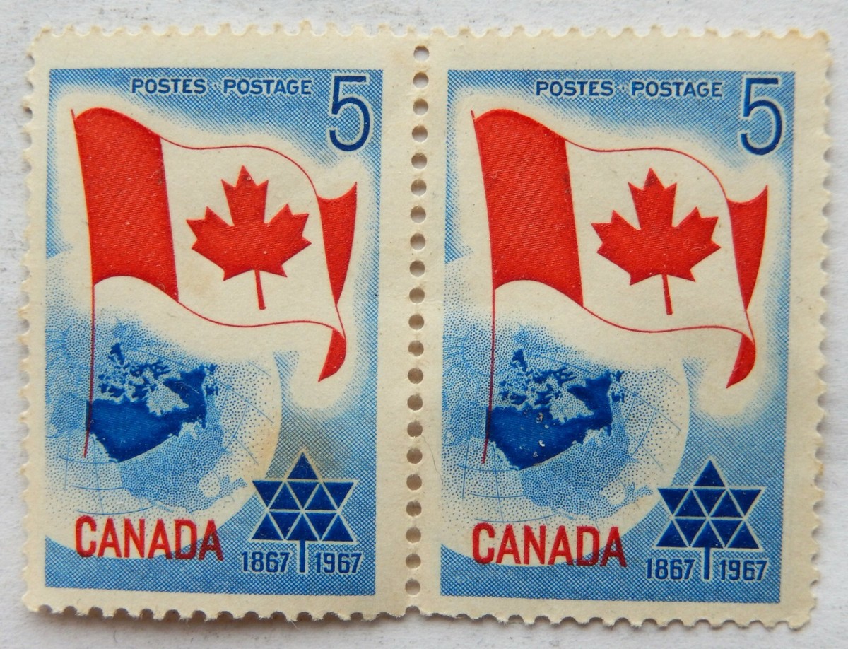 限定品ディズニー☆Authentic Postage Stanp Stamp Canada Postage 1967 Centennial Year 5 Cents Stamps SB6216 | eBay
